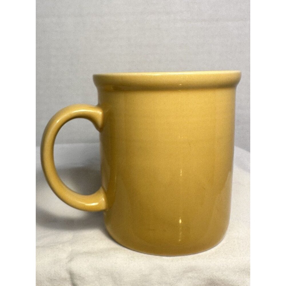 4 Rio Stoneware Japan Coffee Mug Tea Cup Yellow Retro Mid Century Modern 12 Oz